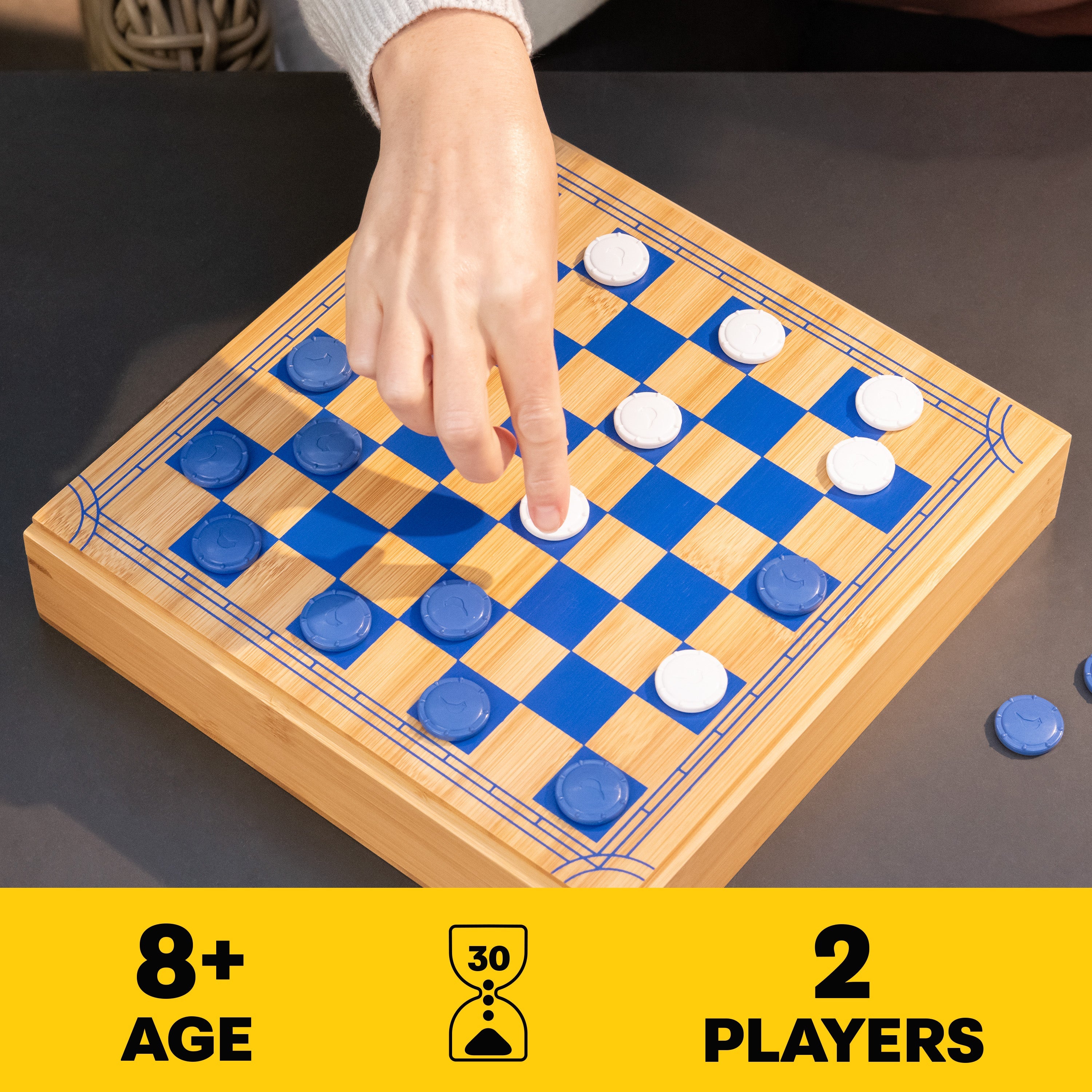 Mindful Classic, Chess Checkers Board Game Set