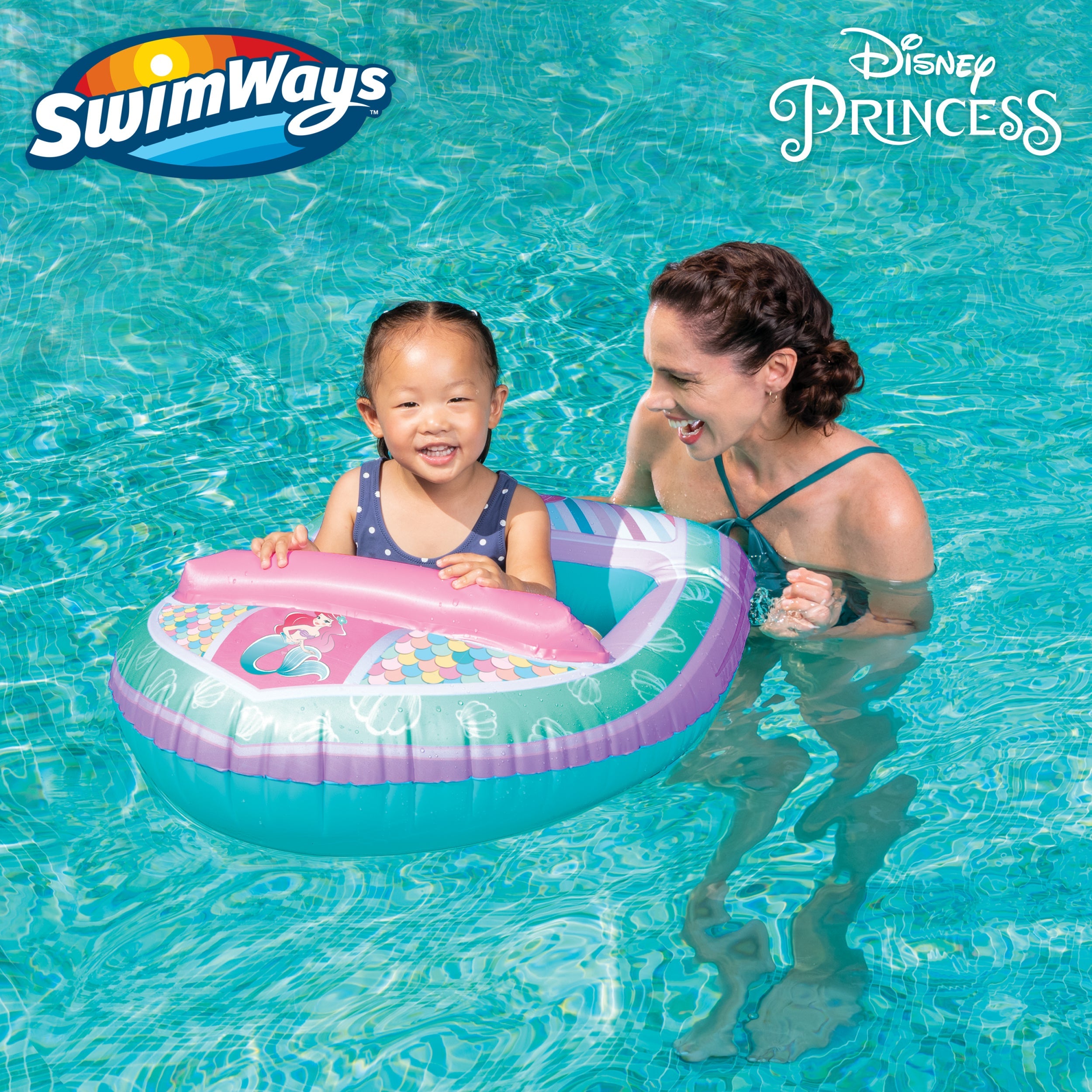 Swimways Disney Princess Ariel Inflatable Water Boat