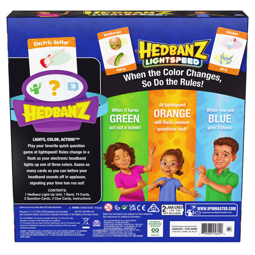 Hedbanz Lightspeed Family Game