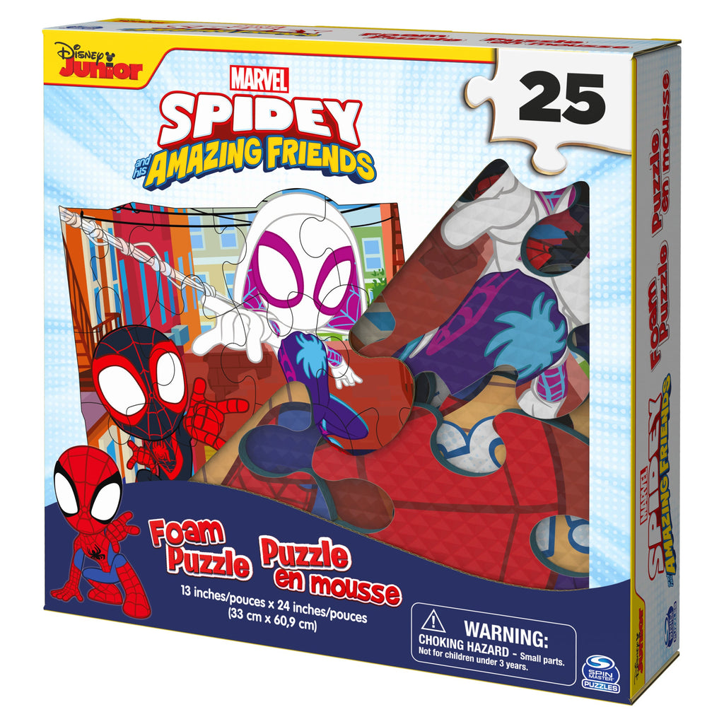 Disney Junior Spidey and his Amazing Friends, 25-Piece Foam Jigsaw Puzzle