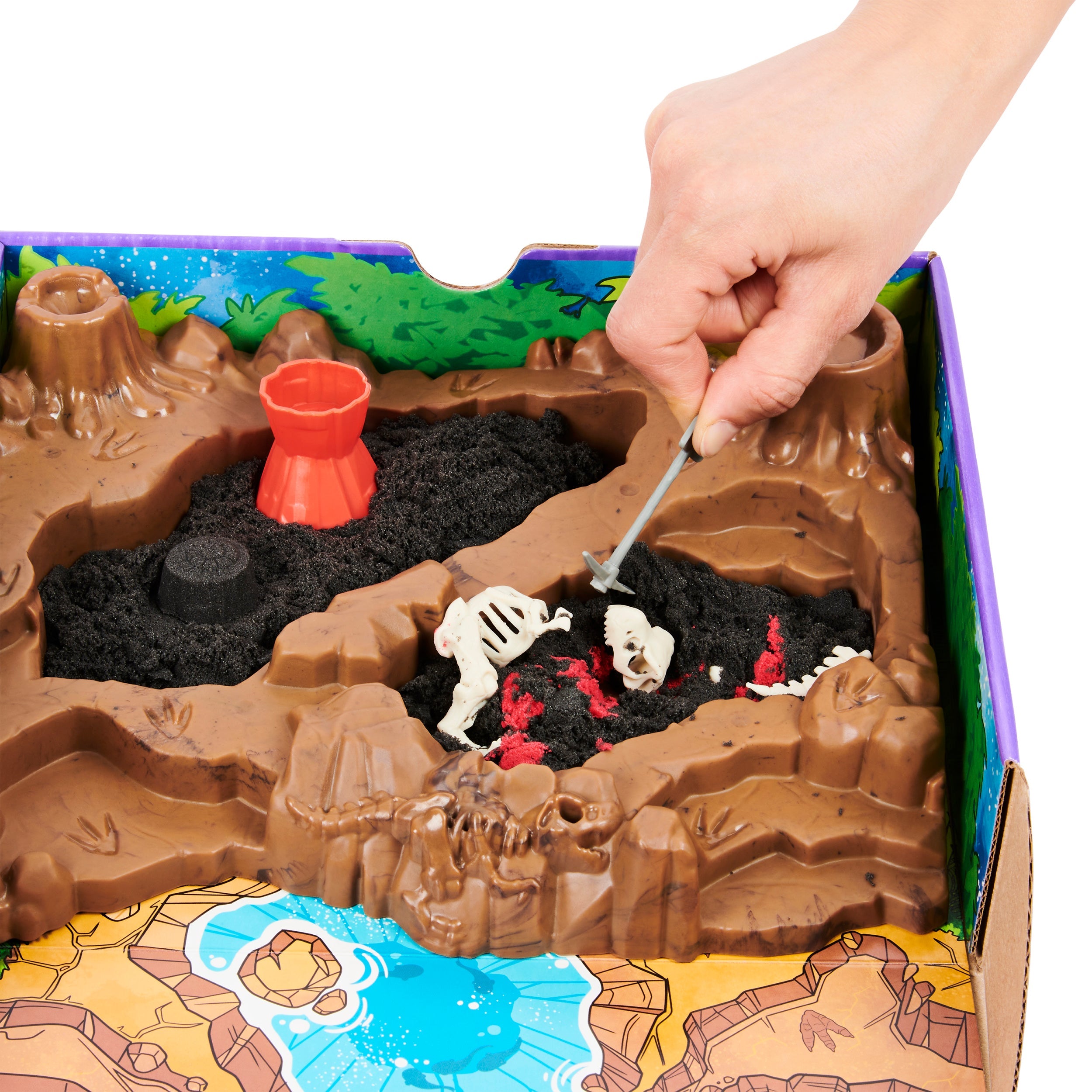 Kinetic Sand Digging for Dinos