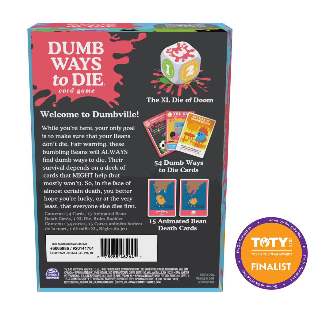 Dumb Ways to Die Card Game Based