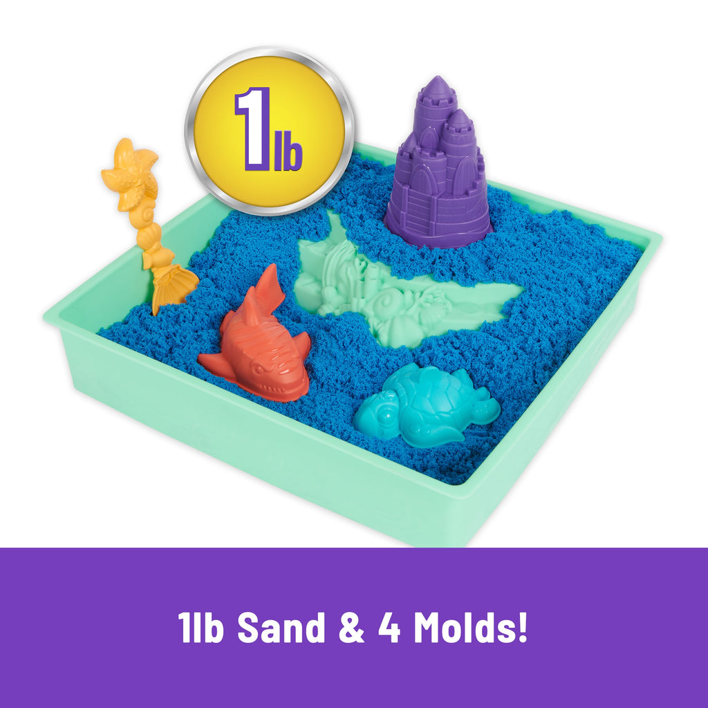Kinetic Sand, 1lb Blue Sandbox Playset