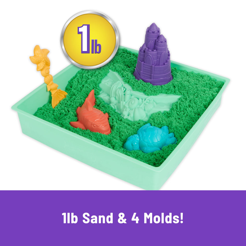 Kinetic Sand, 1lb Green Sandbox Playset