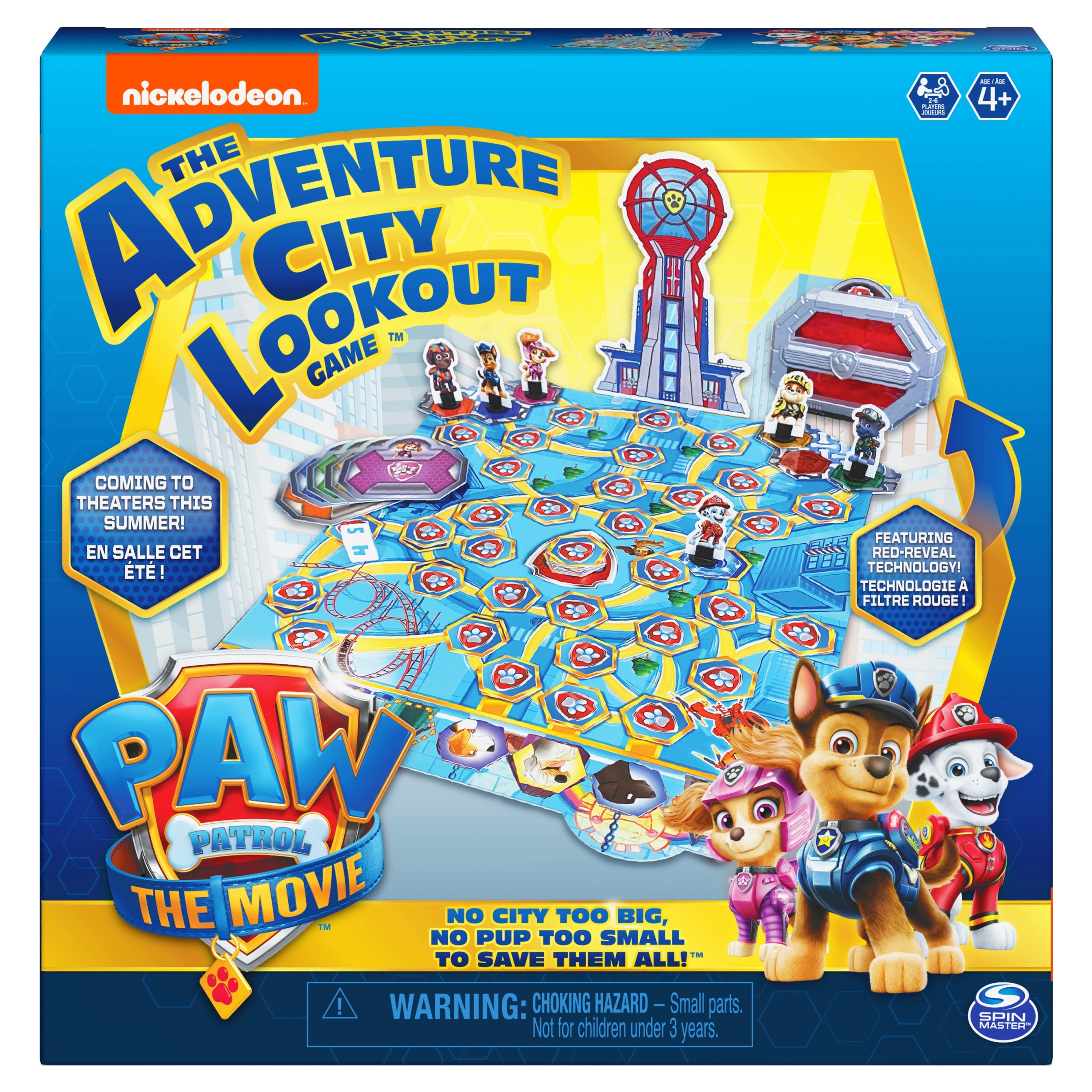 PAW Patrol: The Movie, Adventure City Lookout Tower Board Game